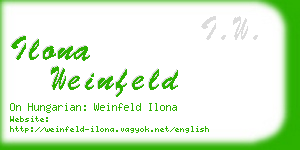 ilona weinfeld business card
